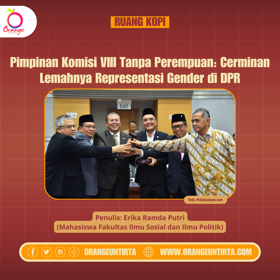 Pimpinan Komisi VIII Tanpa Perempuan: Cerminan Lemahnya Representasi Gender di DPR