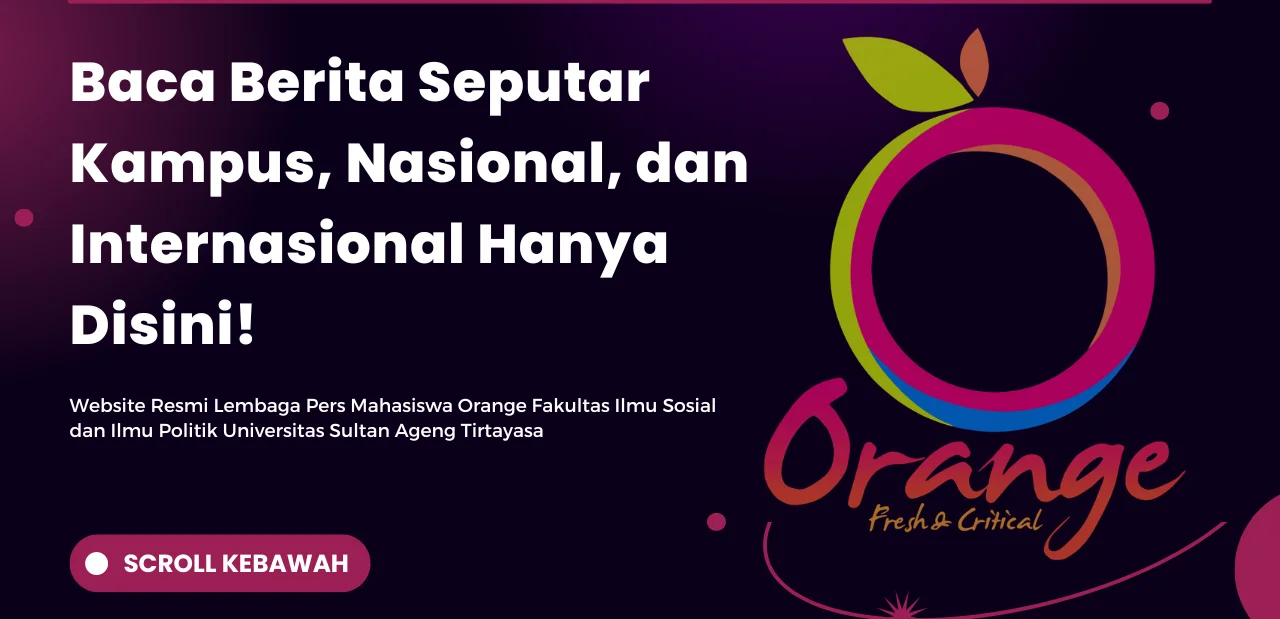 Landing Page Lembaga Pers Mahasiswa Orange FISIP UNTIRTA